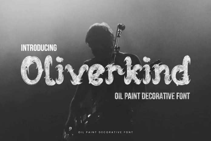 Oliverkind - Oil Paint Decorative Font