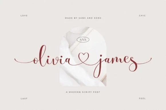Olivia James Font