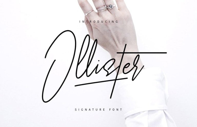 Ollister Signature Font Free Download