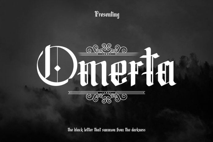 Omerta - Simple Blackletter Font