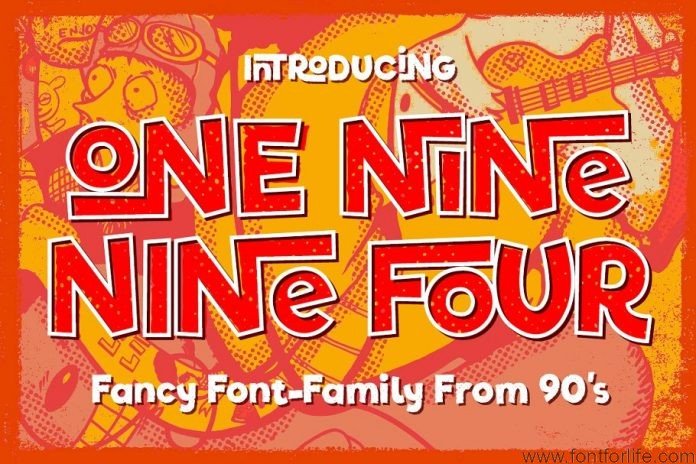 One Nine Nine Four Font