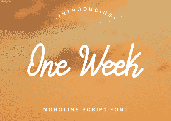 One Week Font