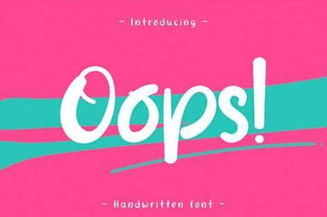 Oops Font
