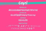 Oops Font