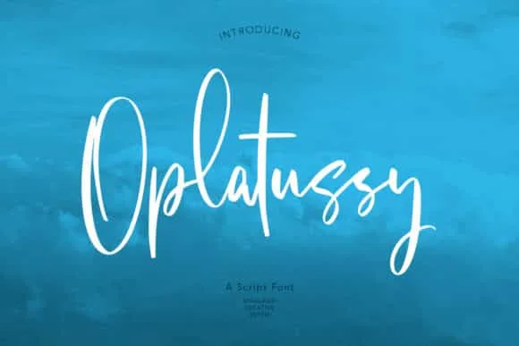 Oplatussy Script Font