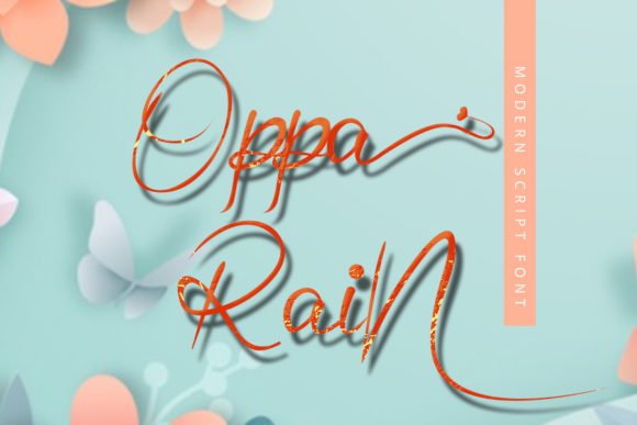 Oppa Rain Font