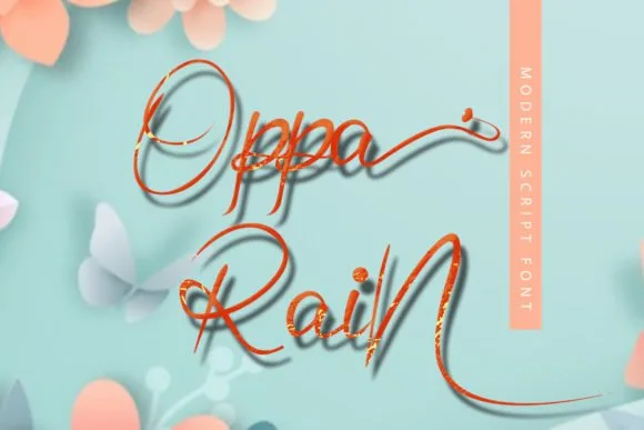 Oppa Rain Font