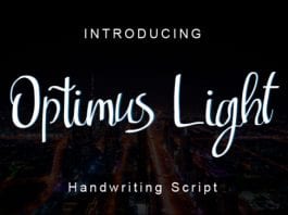 Optimus Light Font