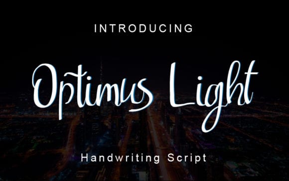 Optimus Light Font