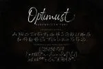 Optimust Font