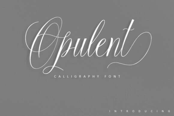 Opulent Script Font
