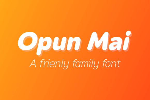 Opun Mai Condensed Font Family