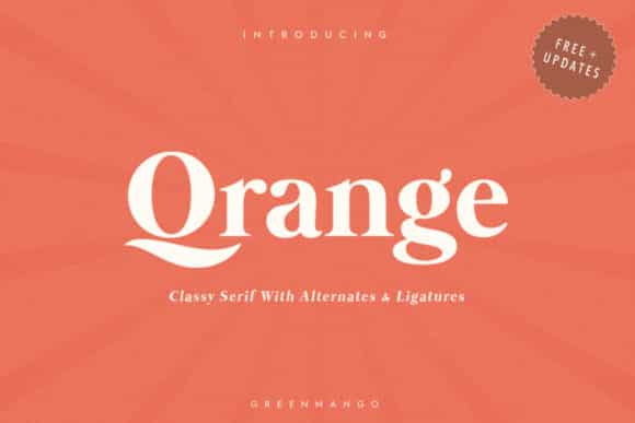 Orange Font