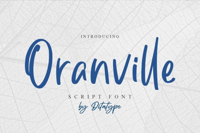 Oranville-Classy Handwritten Font
