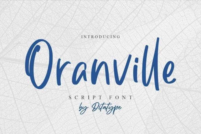 Oranville-Classy Handwritten Font