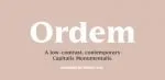 Ordem family Font
