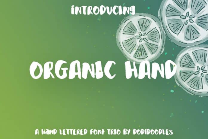 Organic Hand Font Trio