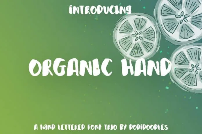 Organic Hand Font Trio Organic Hand Font Trio
