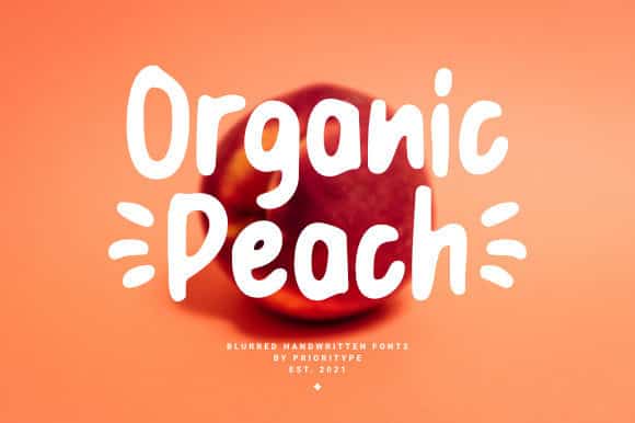 Organic Peach Font Organic Peach Font
