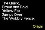 Origin Font