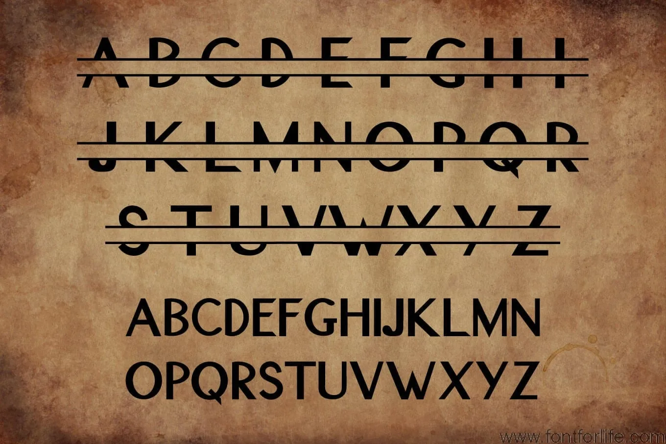 Original Split Font - A Monogram Font