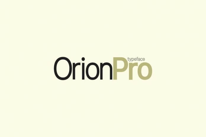 Orion Pro Modern Sans-Serif Typeface