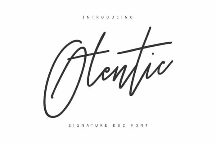 Otentic Signature Font