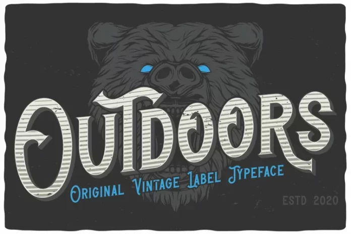 Outdoors Layered Font
