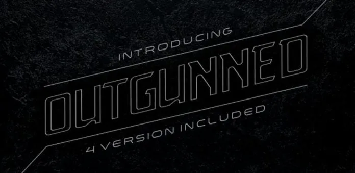 Outgunned display Font