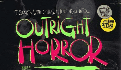 Outright Horror Hand-drawn Halloween Font