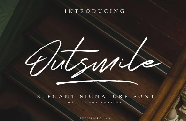 Outsmile Signature Font Free Download