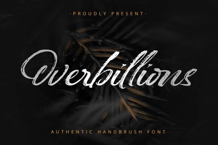 Overbillions - Authentic Brush Script Font