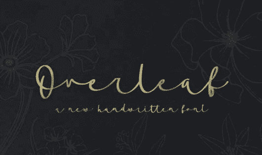 Overleaf Script - New Handwritten Font
