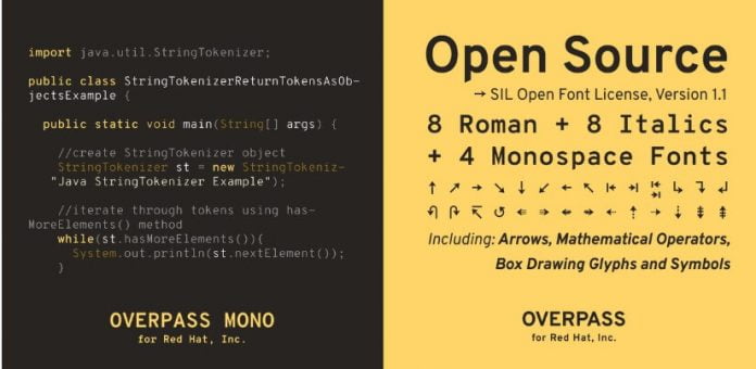 Overpass FREE font family