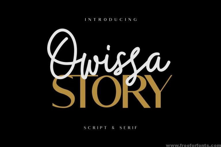 Owissa Story – Font Duo Free Download