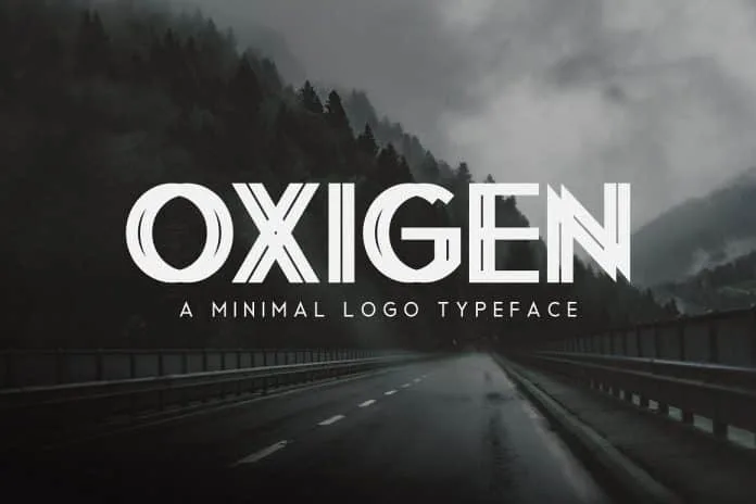Oxigen A Minimal Logo Typeface