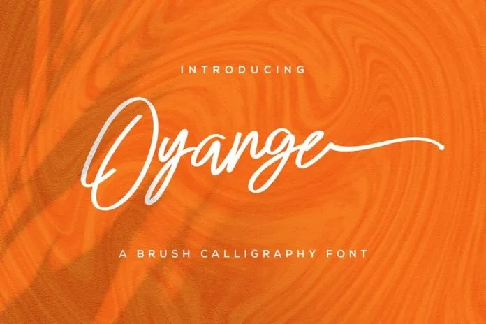 Oyange - Brush Calligraphy Font