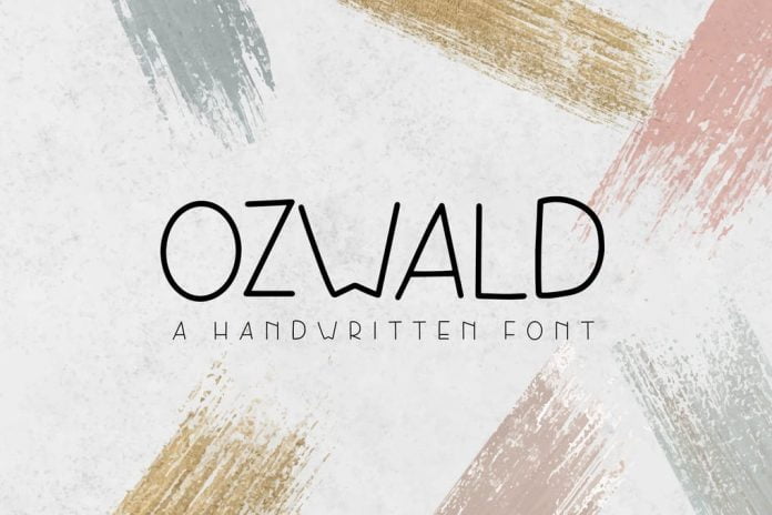 Ozwald - Handwritten Font