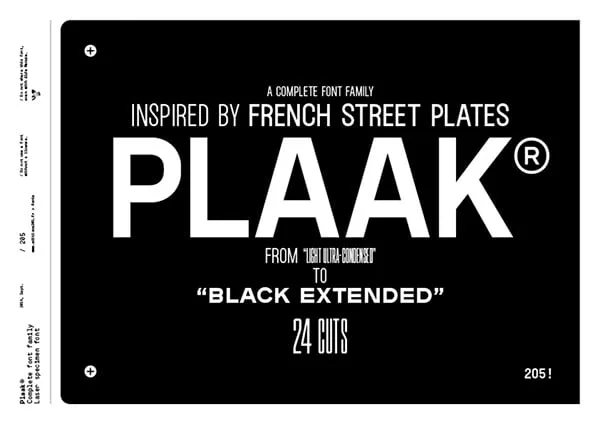 PLAAK Font