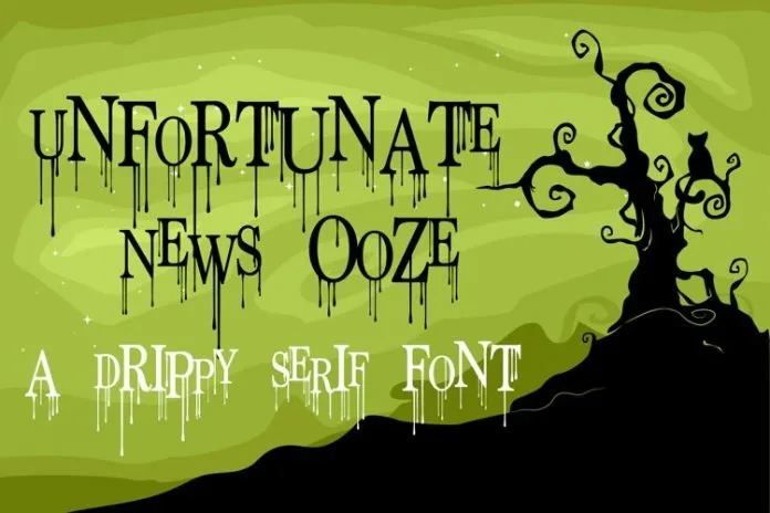 PN Unfortunate News Ooze Font