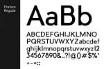 PREFACE Sans Serif Typeface Font