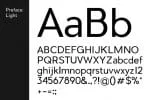 PREFACE Sans Serif Typeface Font