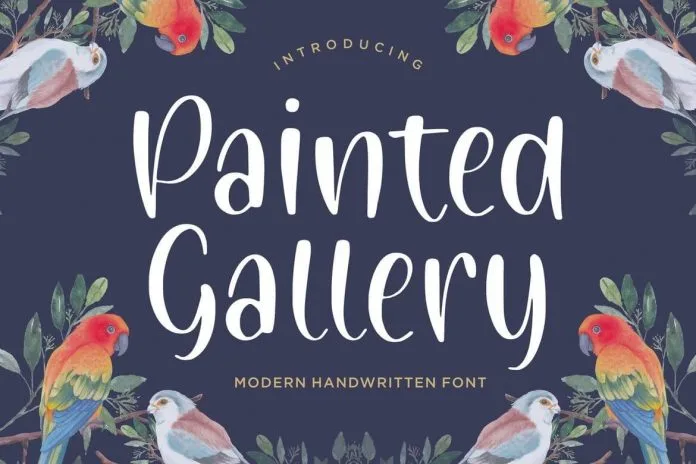Painted Gallery Handwriting Font