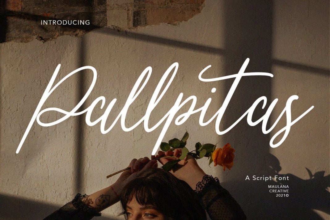 Pallpitas Slanted Script Font