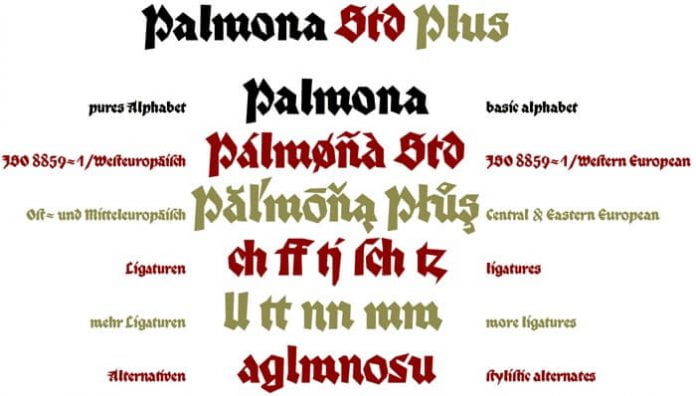 Palmona Plus font
