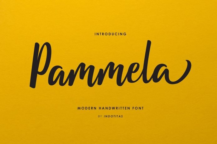 Pammela Script Font