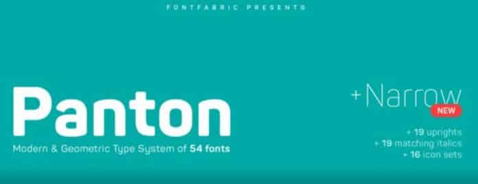 Panton Font Fabric Font