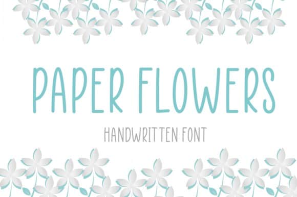 Paper Flowers Font