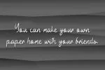 Paper Home Font