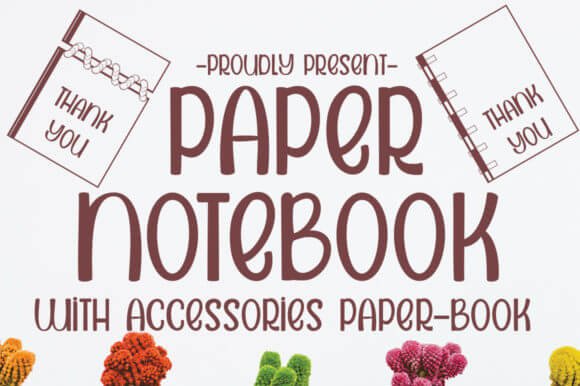 Paper Notebook Font